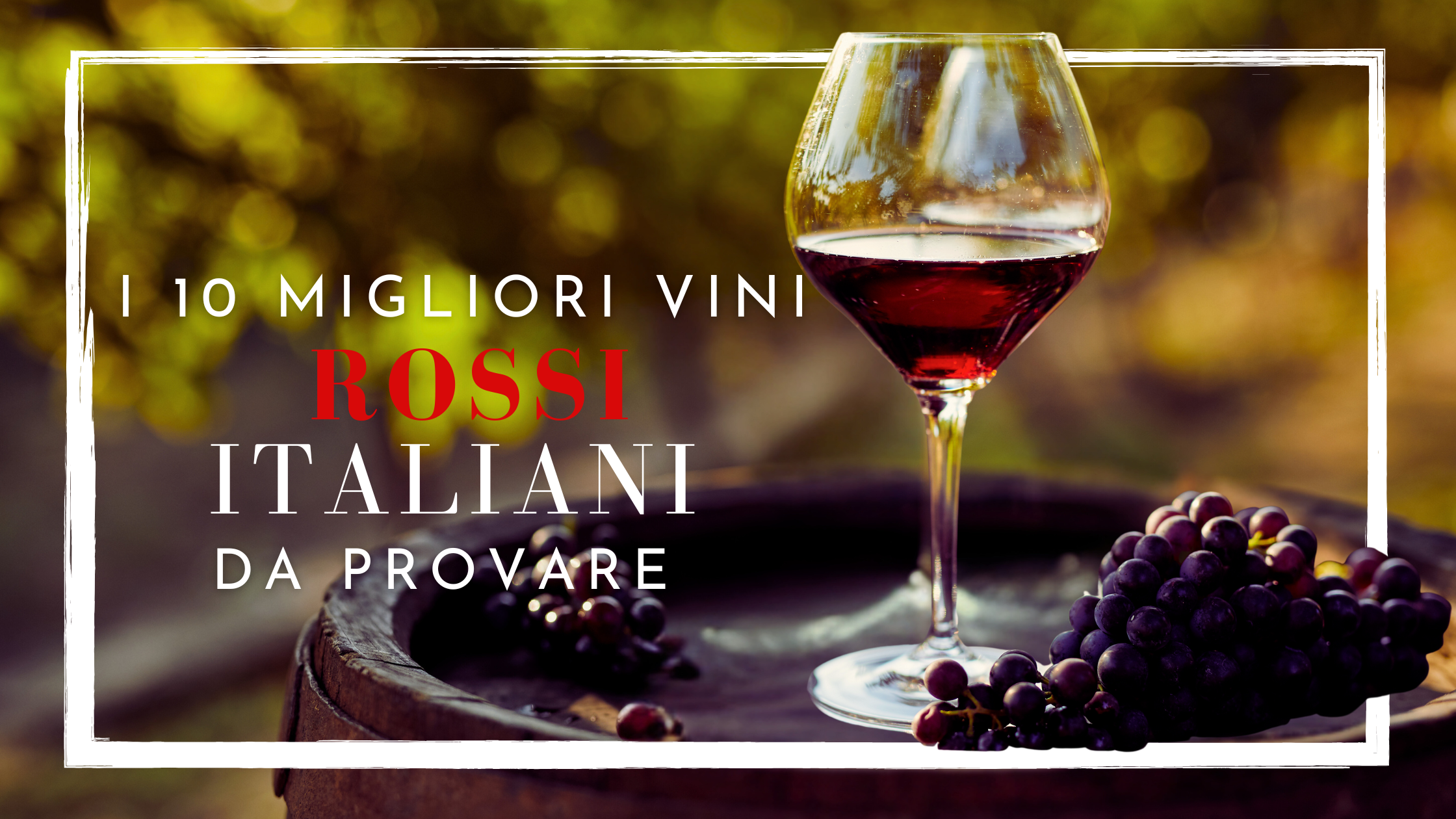 I 10 Migliori Vini Rossi Italiani da Provare