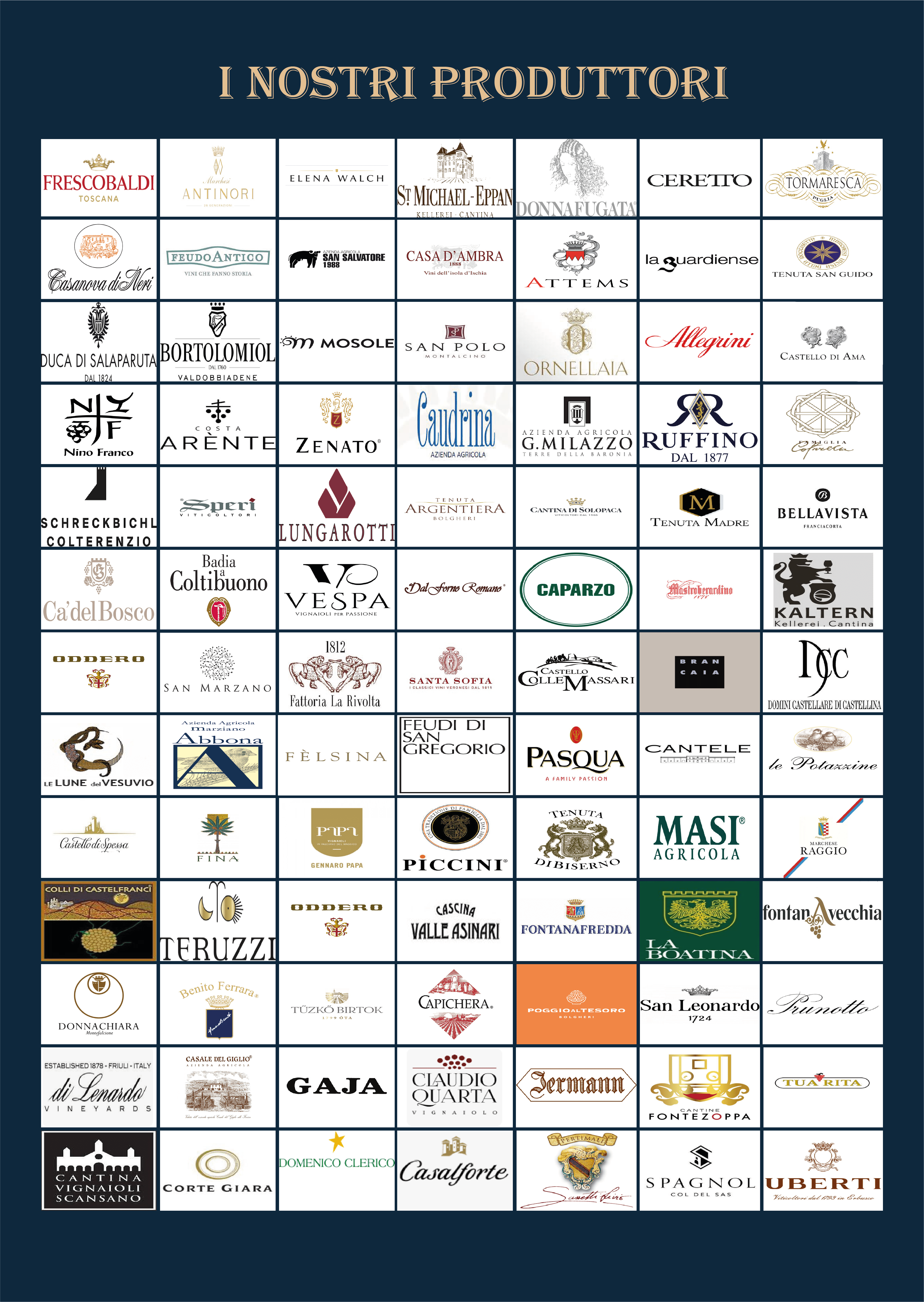 I nostri produttori di vini