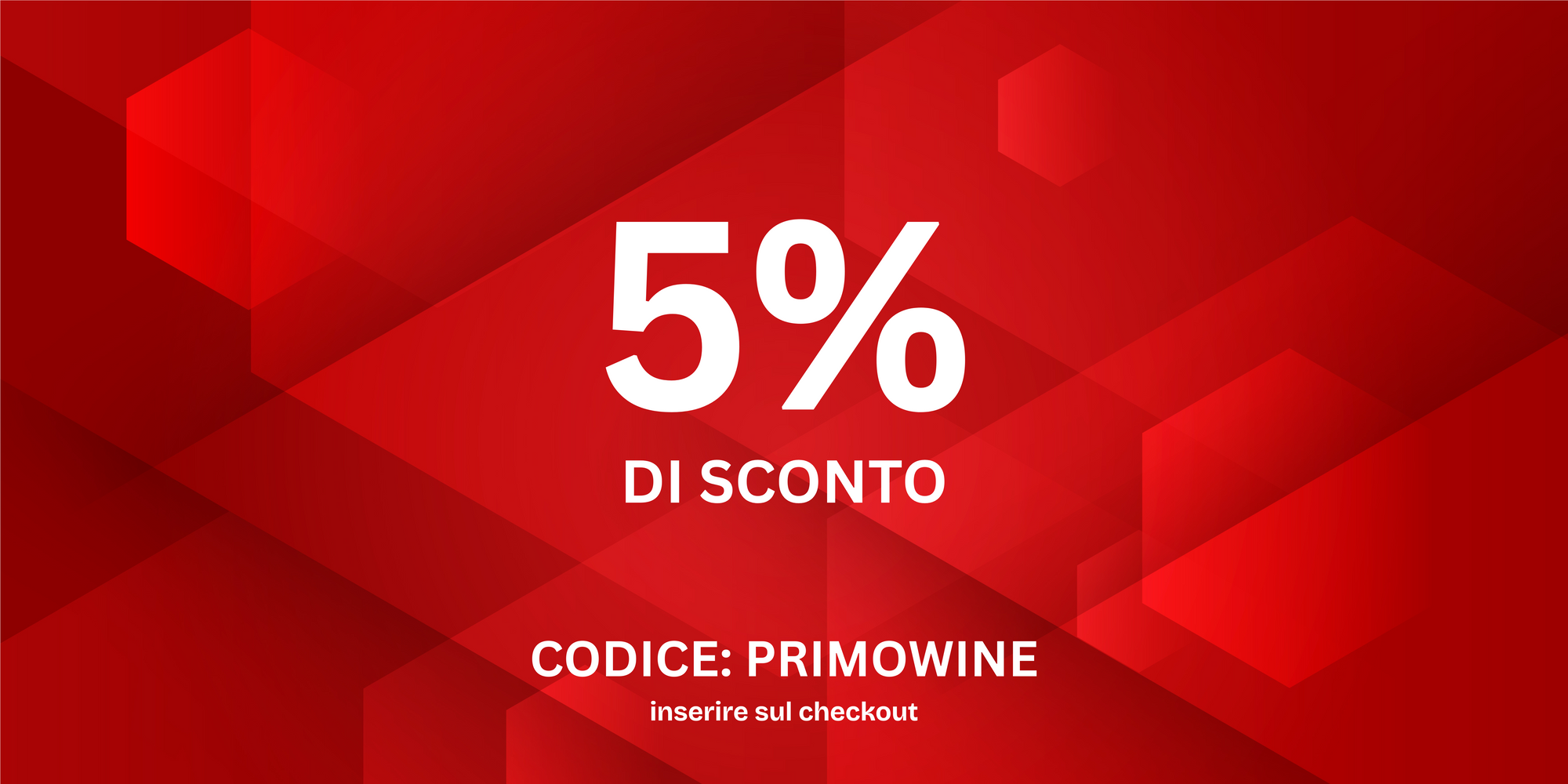 sul primo acquisto di vini!