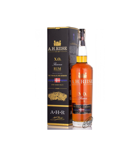 Rum A.H. Riise Extra Old The Thin Blue Line della Danimarca 40% 70cl