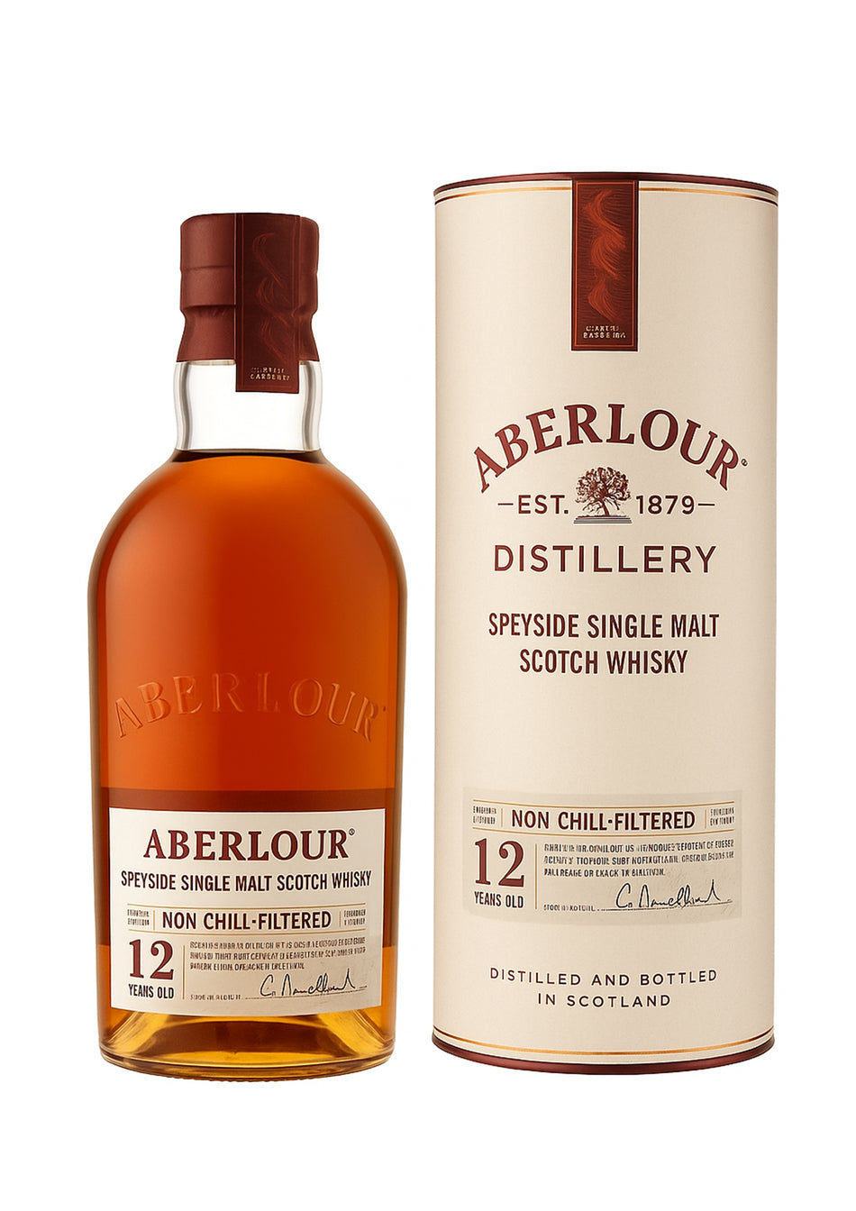 Aberlour 12 Year Old Non Chill-Filtered 48% 70cl Astucciato