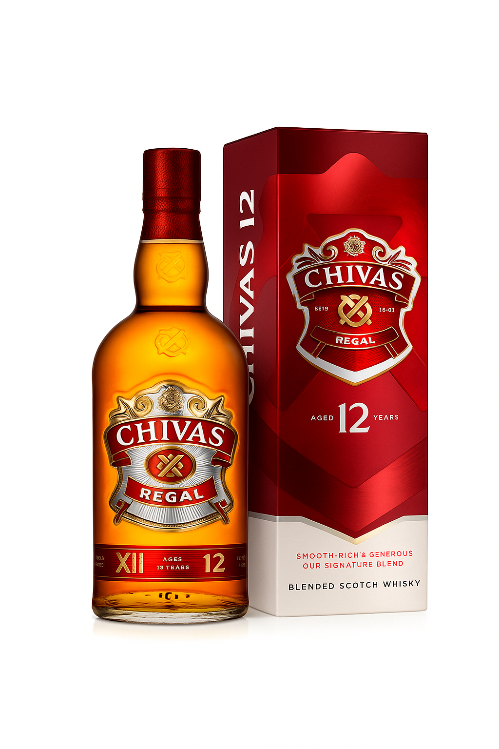 Chivas Regal 12 Year Old Blended Scotch Whisky - 0,70l