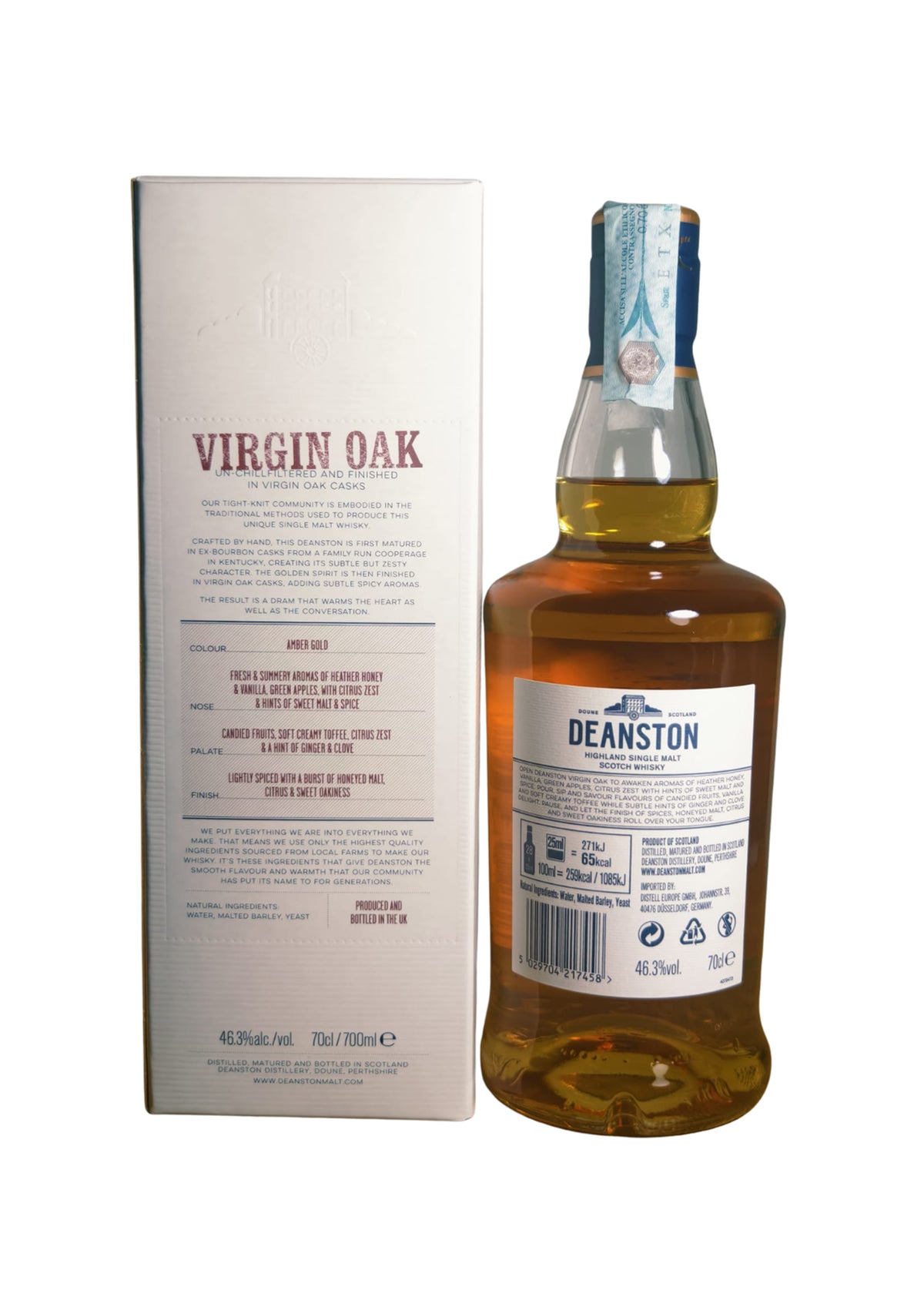 Deanston Virgin Oak – Highland Single Malt Scotch Whisky 