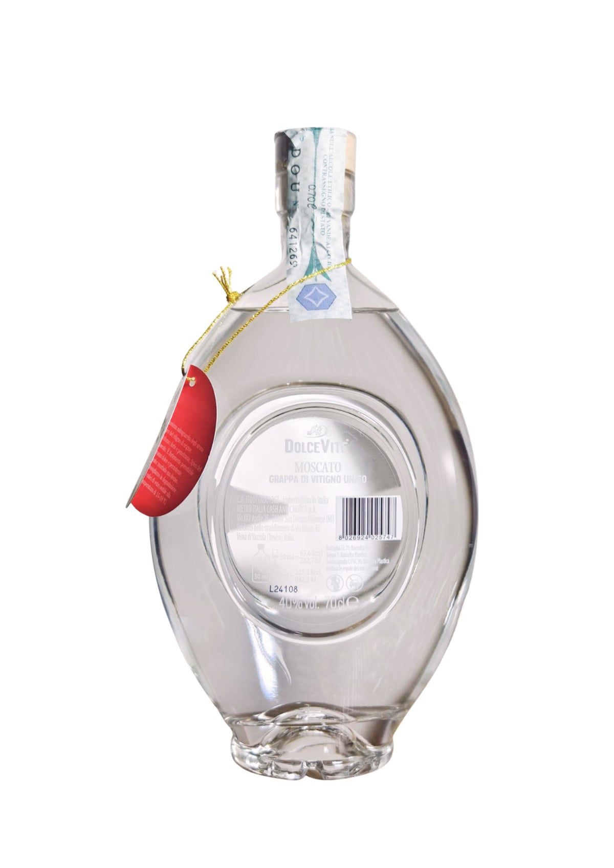 Dolcevite Grappa di Moscato 700ml 