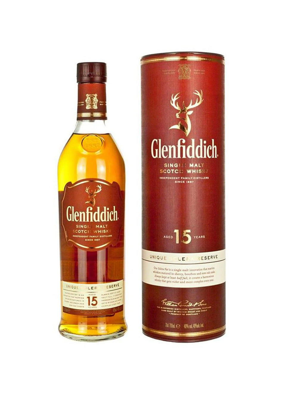 Glenfiddich 15 years unique solera reserve Whisky 70cl Glenfiddich Distillery