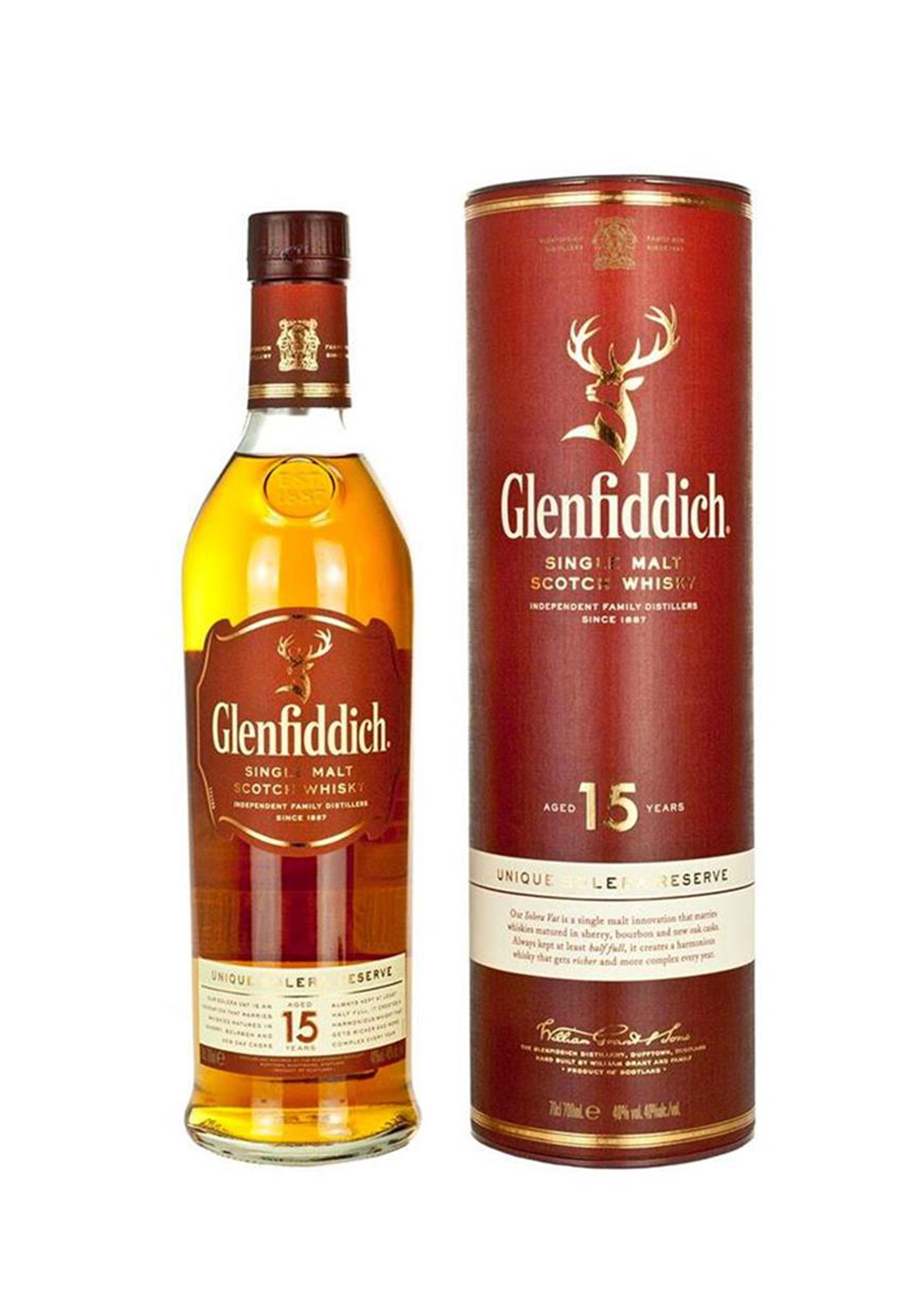 Glenfiddich 15 years unique solera reserve Whisky 70cl