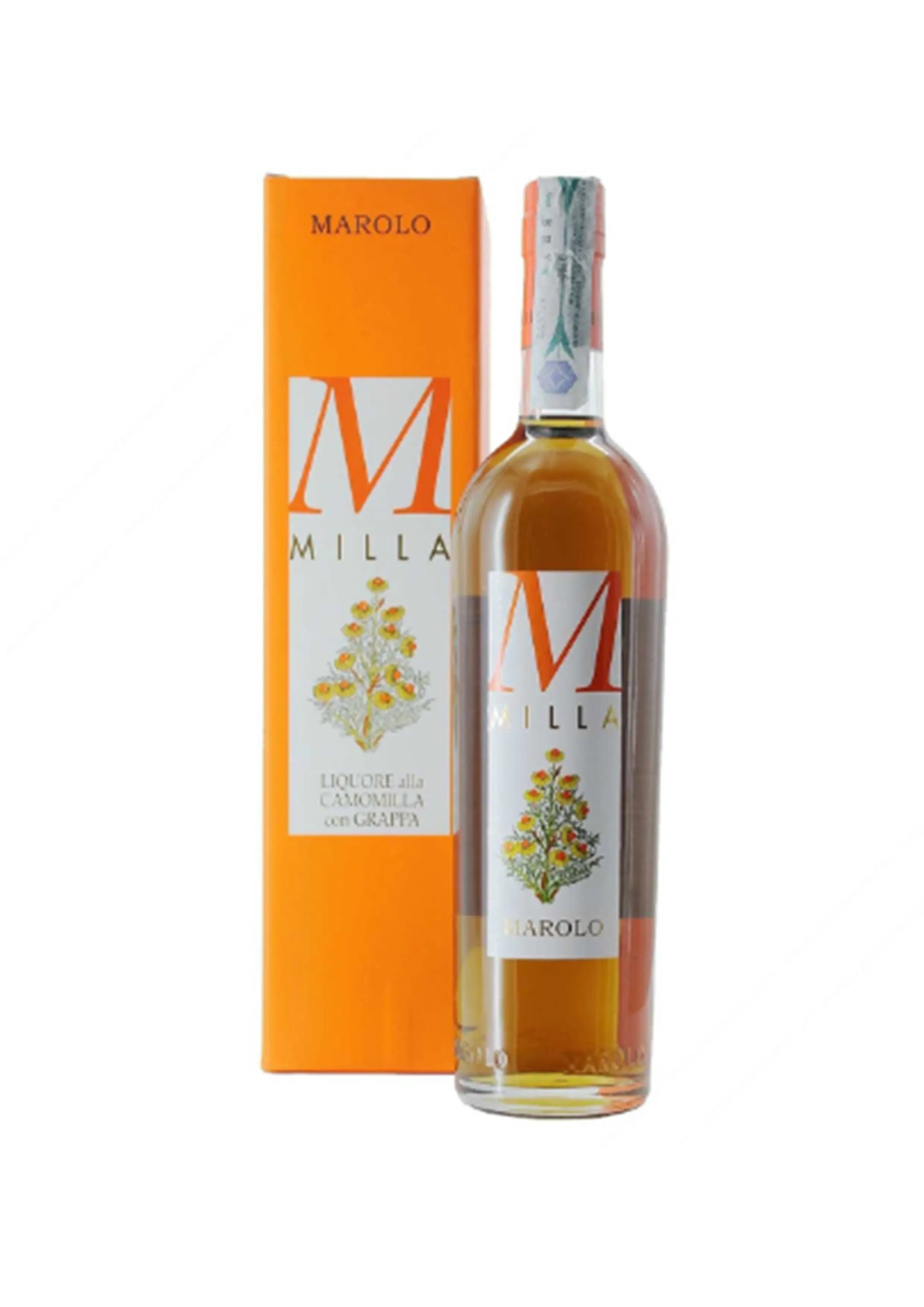 Liquore alla Camomilla con grappa 70cl 35%"Milla" Astucciato MAROLO marolo distillerie