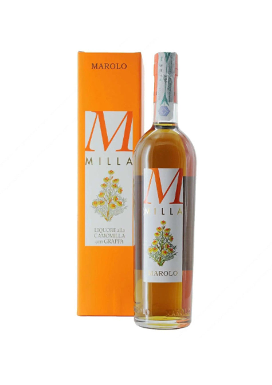 Liquore alla Camomilla con grappa 70cl 35%"Milla" Astucciato MAROLO marolo distillerie
