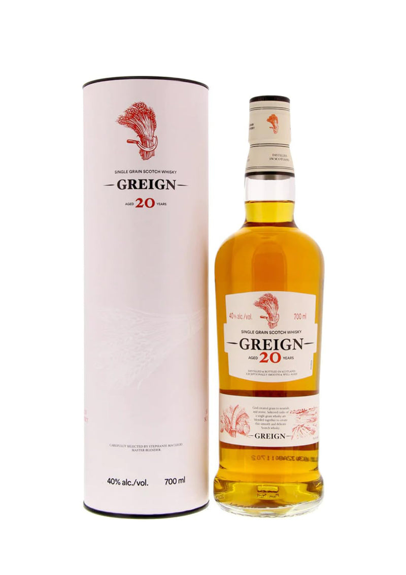 Scotch Whisky Greign 20 Years Old Single Grain 70cl