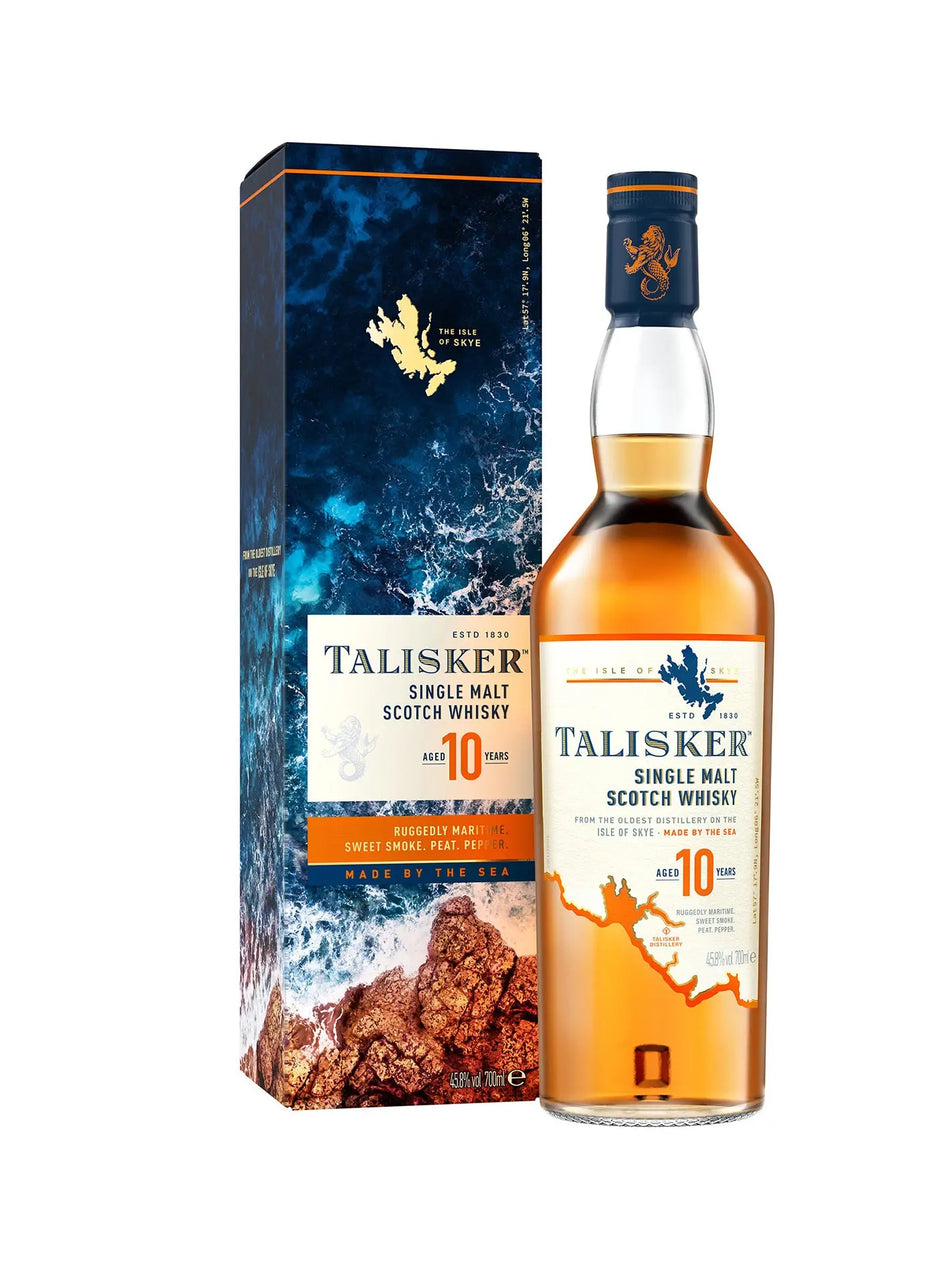 Talisker Single Malt Scotch Whisky 10 Years 70cl distilleria talisker
