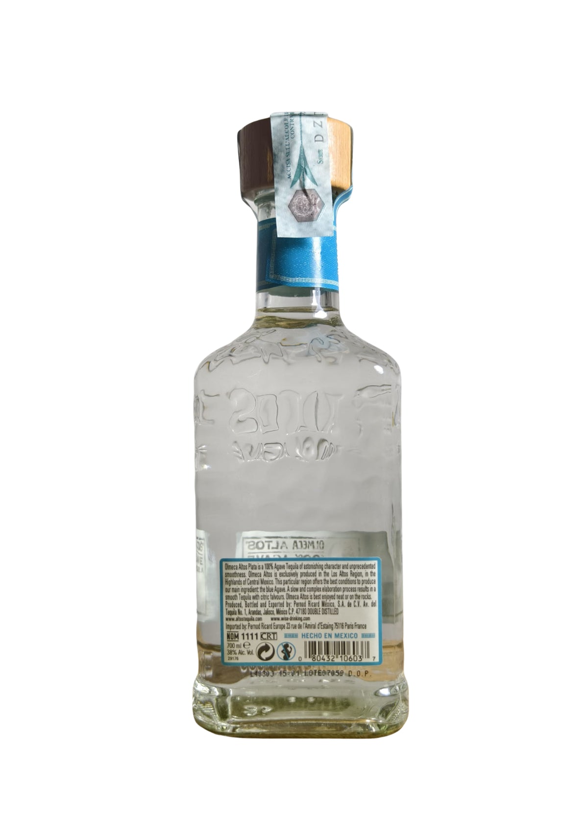 Tequila Olmeca Altos Plata 700ml