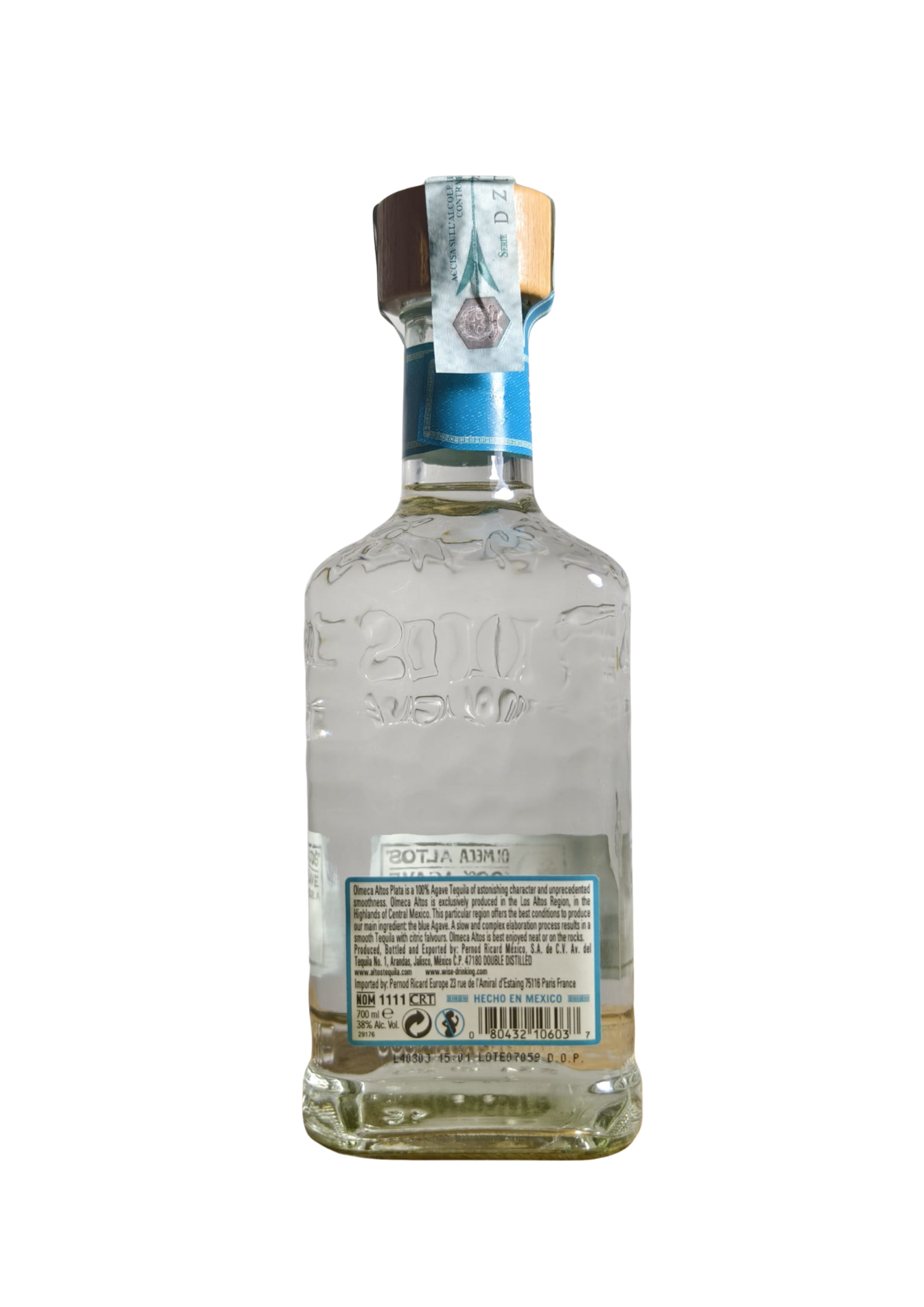 Tequila Olmeca Altos Plata 700ml