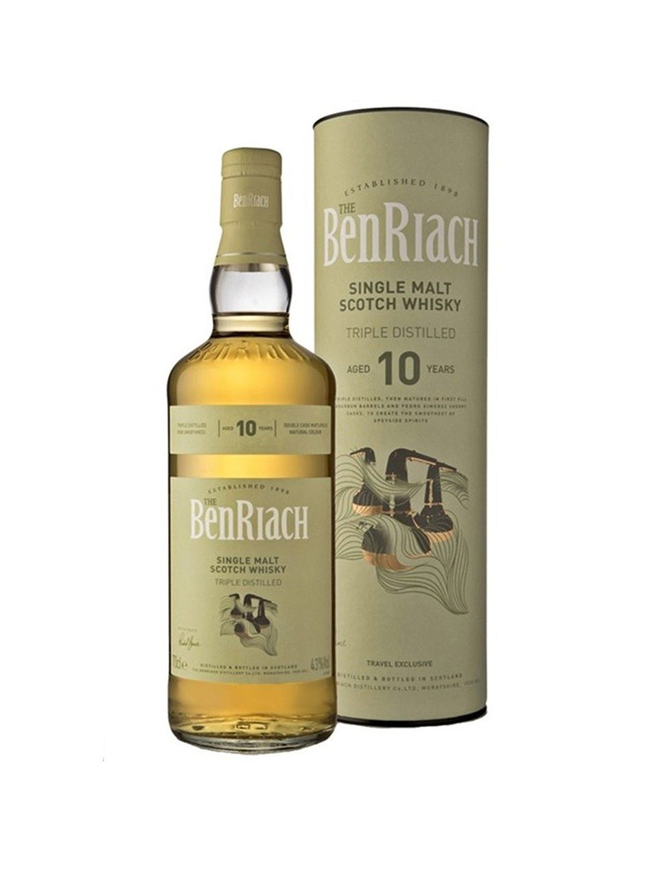 Whiskey Single Malt Triple Distilled Benriach 10 Anni 43% 70cl Astucciato