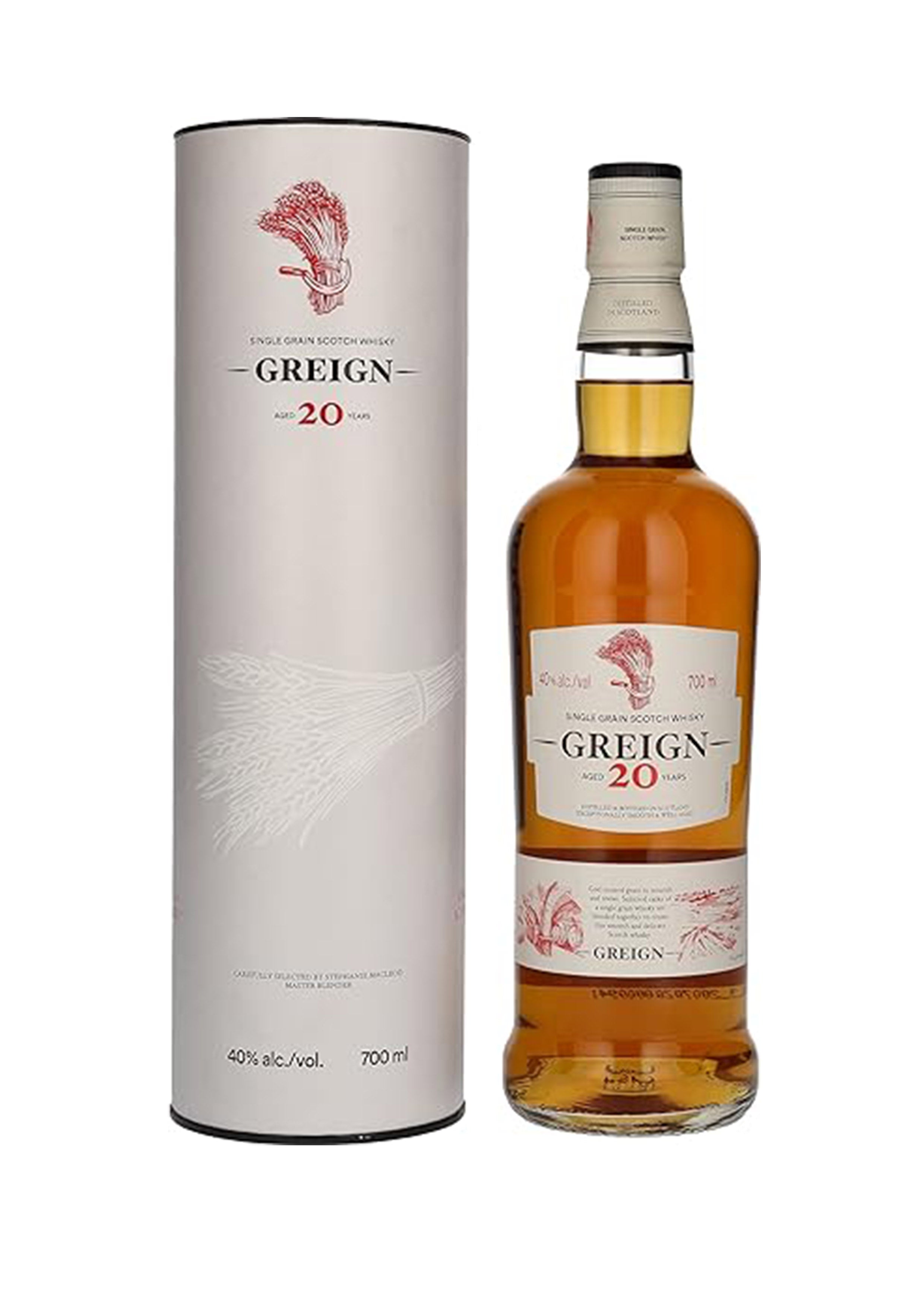 Scotch Whisky Greign 20 Years Old Single Grain 40% 70cl