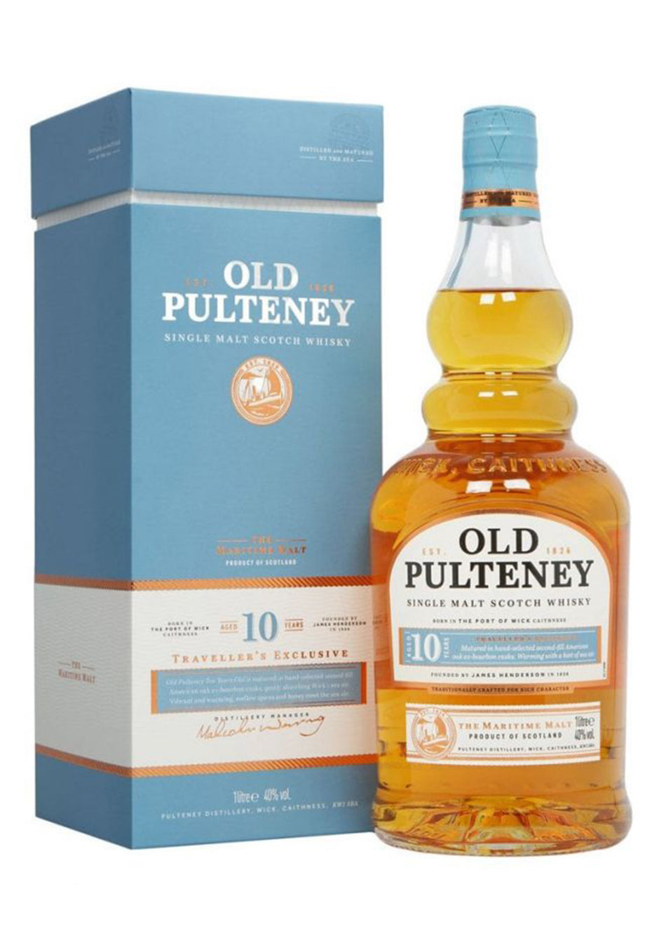 Old Pulteney 10 Y.O. – Highland Single Malt Scotch Whisky 40% 1cl Astucciato