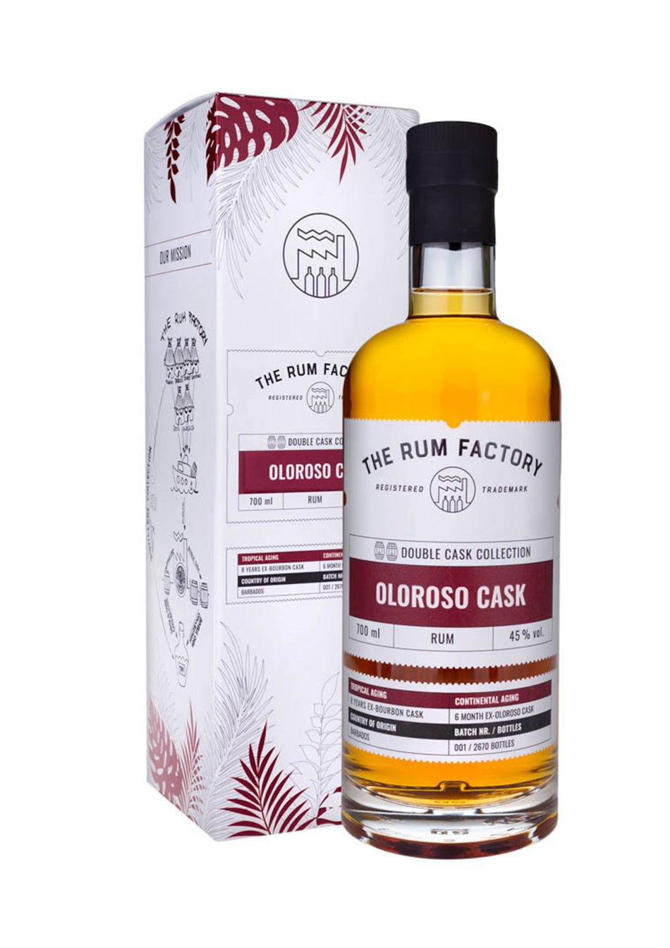 The Rum Factory 8 Y.O. Oloroso Cask – Rum 70cl 45% Astucciato