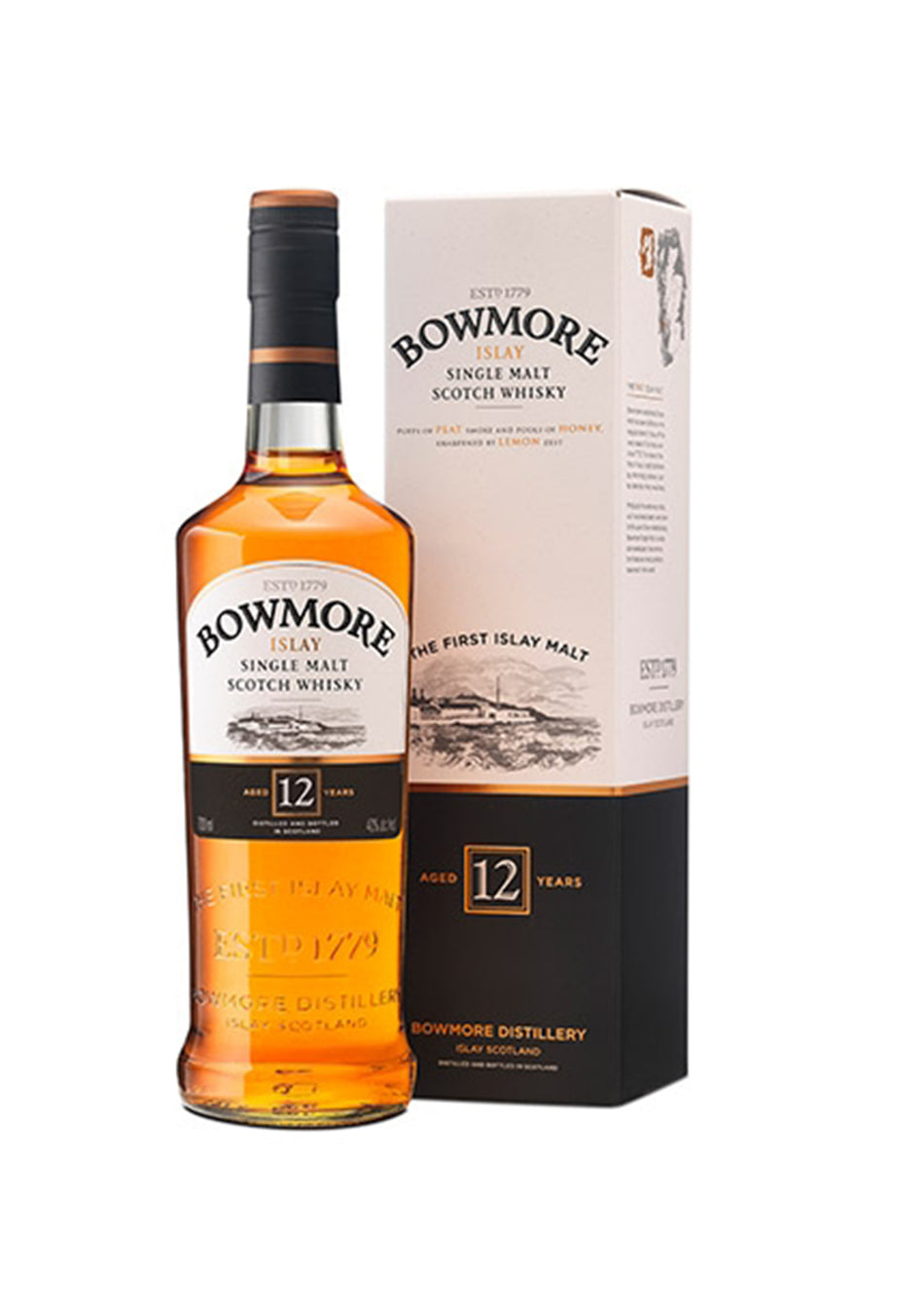 Whisky Single Malt Bowmore 12 Anni