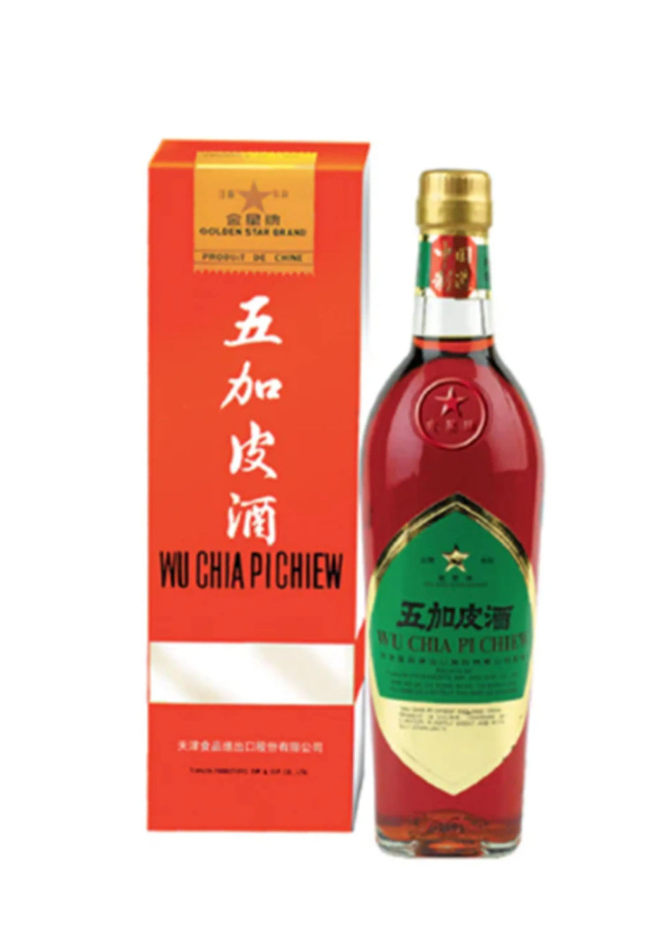 Liquore Wu Chia Pi Chiew alle Erbe 54% 50 cl Astucciato Golden Star